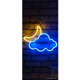 Erdem neon led cocuk odası gece lambası dekoratif tasarım bulut ay