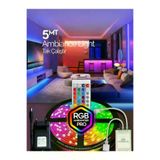 Erdem neon led Şerit LED 5 MT animasyonlu tak çalıştır kumandalı trafolu RGB seritisik aydınlatma partisi TV arkasi