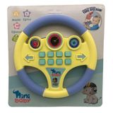 Erdem Oyuncak Nini Baby Direksiyon Eğitici Sesli Müzikli 21*21 cm 8 Tuşlu Oyuncak Direksiyon - Sarı