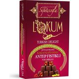 ERDEM Sepetçioğlu Kakao Kaplamalı Antep Fıstıklı Nar Aromalı Çifte Kavrulmuş Lokum 200G
