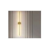 ERDEMER Modern Pilli Aplik Tak Çalıştır Kablosuz Ledli Aplik Eskitme Gold Pil Dahildir 70cm