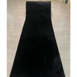 Erdemir Siyah Kaymaz Taban (Non-Slip Base) Jel Yolluk Post(Peluş) Hali 150 x 500 - 150 x 500 cm