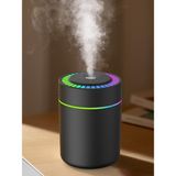 Erdineks 180ML Mini Taşınabilir Hava Nemlendirici - Araç Içi ve Masaüstü Sessiz USB Buhar Makinesi - Siyah