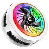 Erdineks Manyetik Dijital Ekranlı Telefon Soğutucu - Rgb Işıklı 4 Kademeli Pubg Gaming Oyuncu Buz Peltier Fan - Beyaz