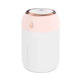 Erdineks Rgb Işıklı 330ML Araç Içi Hava Nemlendirici Masaüstü Difüzör Sessiz 12 Saat Çalışma - Pembe
