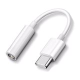 Erdineks Type-C To 3.5mm Jack Adaptör | Yüksek Ses Kalitesi | Kulaklık Dönüştürücü - Beyaz