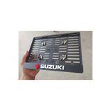 Erdizayn Kabartma Yazılı Suzuki Uyumlu Takmatik Motorsiklet MAT Pleksi Plakalık