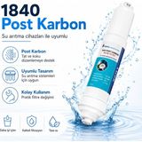 Erdo Ticaret 1840 Post Karbon Premium Su Arıtma Inline Filtresi 408694077 - Renkli - Belirtilmemiş