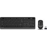 Erdo Ticaret A4 Tech FG1010, Gri, Fstyler, 2.4ghz Kablosuz, Türkçe Q, Klavye Mouse Set - Adaçayı Yeşili