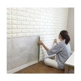 Erdo Ticaret Buğz 3D Tuğla Desenli Kendinden Yapışkanlı Duvar Paneli 58X38 cm - Renkli