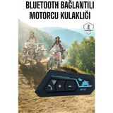 Erdo Ticaret Buğz Interkom Intercom Kask Kulaklık BT22 Bluetooth Motosiklet Kulaklık 5.0 Bluetooth - Belirtilmemiş