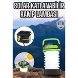 Erdo Ticaret Güneş Enerjili LED Lamba Kamp Lambası Katlanabilir Lamba USB Şarjlı - Belirtilmemiş - Renkli