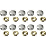 Erdo Ticaret Krom Vida Tapası 20 mm 10 Adet - Belirtilmemiş - 0 - Siyah