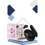Erdo Ticaret Nabız Ölçer Hediye Bileklikli Akıllı Saat ve Dijital Göstergeli Bluetooth Kulaklık Çoklu Şarj Girişi - Altın - Siyah - 35 - 48 mm - Belirtilmemiş