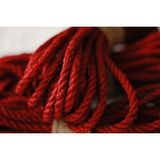 Erdo Ticaret Shibaritürk Kırmızı Jüt Bondage Shibari Ipi 8mm/8mt - Belirtilmemiş