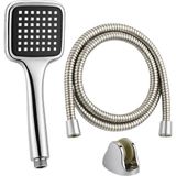 Erdo Ticaret Siyah Duş Seti El Duşu Başlığı Spiral Hortum ve Duvar Askısı Banyo Duş Seti - Belirtilmemiş