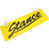 Erdo Ticaret Stance Yazılı Sarı Dekor Plaka Vantuzlu Cam Süsü 22X7.5CM - Belirtilmemiş