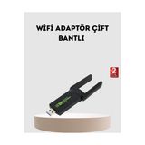 Erdo Ticaret Ultratekno Dual Band Wifi Adaptör – 1200 Mbps, USB 3.0, Çift Antenli, Geniş Kapsama Alanı ve Yüksek Hız