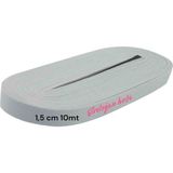 Erdoğan Hobi Geniş Lastik 1,5cm 10 mt Paça Lastik Bel Lastik Don Lastik Alez Lastik Çok Amaçlı Lastik - Beyaz