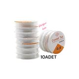 erdoğan hobi Lastik misina ip 0.80mm 10adet esnek misina takı ipi tesbih ipi boncuk ipi silikon lastik misina