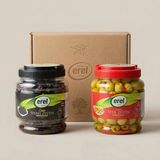 Erel Gurme Aile Seçimi Xl Siyah & Yeşil Zeytin Seti
