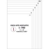 Eren 1-700 80 gr A4 Numaralı Kağıt