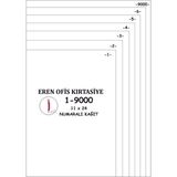 Eren 1-9000-80 gr A4 Numaralı Kağıt