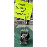 Eren Fotoğraf Makinesi Polyester Kağıt Tutucu Notluk-Çok Şık-Sevimli Mini Mesaj Gönderin Sevdiklerinize - Pembe - Açık Gri