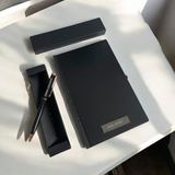 Eren Ofis Kişiye Özel Isimli Ajanda Kalem Seti Siyah 13x21 cm 1 Adet Çizgili Yapraklı