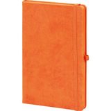 Eren Ofis Notebook Termo Deri 15X21 Kenar Boyalı Çizgili Lastikli Tarihsiz Ajanda - 860-Turuncu