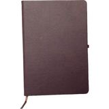 Eren Ofis Notebook Termo Deri 15X21 Kenar Boyalı Çizgili Lastikli Tarihsiz Ajanda - Bordo