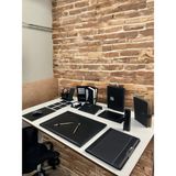 Eren Ofis Özel Komple Deri Lüx Ofis Aksesuar Seti - Siyah