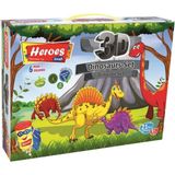 Eren Oyuncak Oyun Hamuru Kalıbı Heroes 3D Dinazor Oyun Hamuru Seti 21 Parça