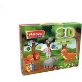 Eren Oyuncak Oyun Hamuru Kalıbı Heroes 3D Orman Hayvanları Oyun Hamuru Seti 21 Parça - Renkli