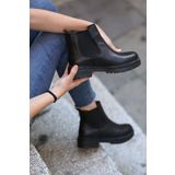 EREN SHOES BAG () Siyah Gerçek Deri Bot CHELSEA