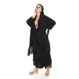 EREN STYLE Italyan Büyük Beden Ipek Detaylı Oversize Kaftan & Bluz