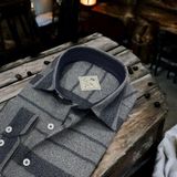 Eren Style Kışlık Pamuklu Flanel Uzun Kollu Erkek Gömlek (Regular Kalıp) - Gri