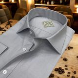 Eren Style Mevsimlik Pamuklu Uzun Kollu Erkek Gömlek (Regular Kalıp) - Gri