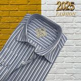 Eren Style Pamuklu Uzun Kollu Erkek Gömlek (Regular Kalıp) - 5XL - Gri