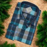 Eren Style Pamuklu Uzun Kollu Erkek Gömlek (Slim Fit Kalıp) - 2XL - Mavi