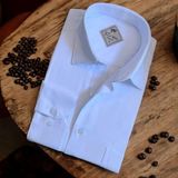 Eren Style Pamuklu Uzun Kollu Oxford Erkek Gömlek (Regular Kalıp) - Beyaz