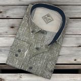 Eren Style Pamuklu Uzun Kollu Oxford Erkek Gömlek (Regular Kalıp) - XL - Haki