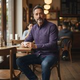 Eren Style Uzun Kol Linen Keten Klasik 4 Mevsim Giyilebilen Pamuklu Gömlek - Mor