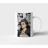 Eren Yeager Attack On Titan Anime Tasarım Kupa - Hediyelik Kupa - Baskılı Kupa - 001 - Beyaz - 300 ml