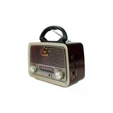 Erenoutlet Rt-301 Şarjlı Radyo ,Usb, Sd , Mp3 Player Nostaljik Görünümlü Bluetoothlu Mp3 Kırmızı