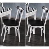 Erezoğulları Bahar Mutfak Bahçe Cafe Sandalyesi 2 Li Set - Beyaz