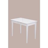 Erezoğulları Melisa Mdf Lak Panel Açılır Mutfak Masası 60x100 Beyaz
