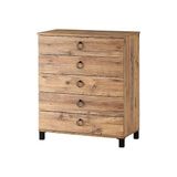 Erezoğulları Mobilya Buket Geniş 5 Çekmeceli Şifonyer 85X45X95 cm Demonte - Ceviz
