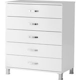Erezoğulları Mobilya Buket Geniş 5 Çekmeceli Şifonyer 85X45X95 Demonte - Beyaz