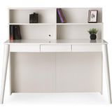 Erezoğulları Mobilya Çakıl Mdf Çekmeceli Kitaplıklı Çalışma Masası 120X60X120CM - Krem